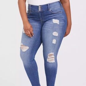 Torrid Premium Distressed Jegging Size 18XS